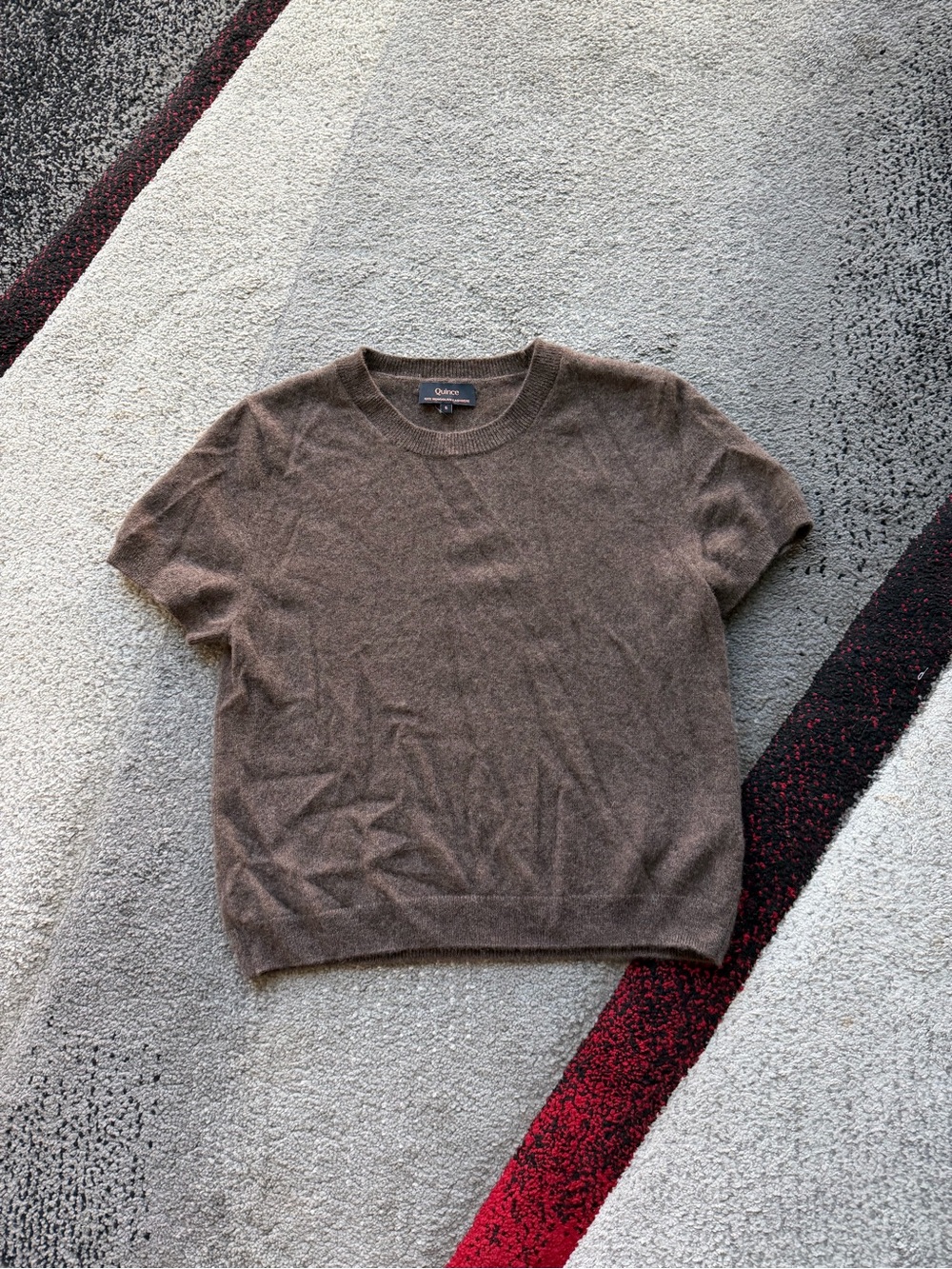 Quince Brown Mongolian Cashmere Tee